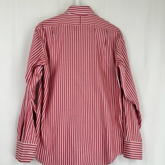 Lincs - David Chu - Red, White, and Blue Striped Button-Up Shirt - Size S - Picture 3 of 8
